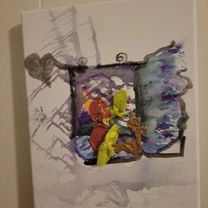 Melting heart painting